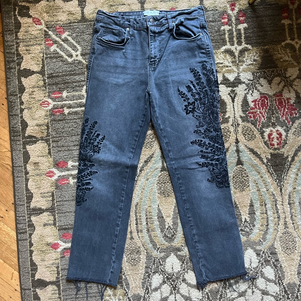 FreePeople Embroidered Jeans